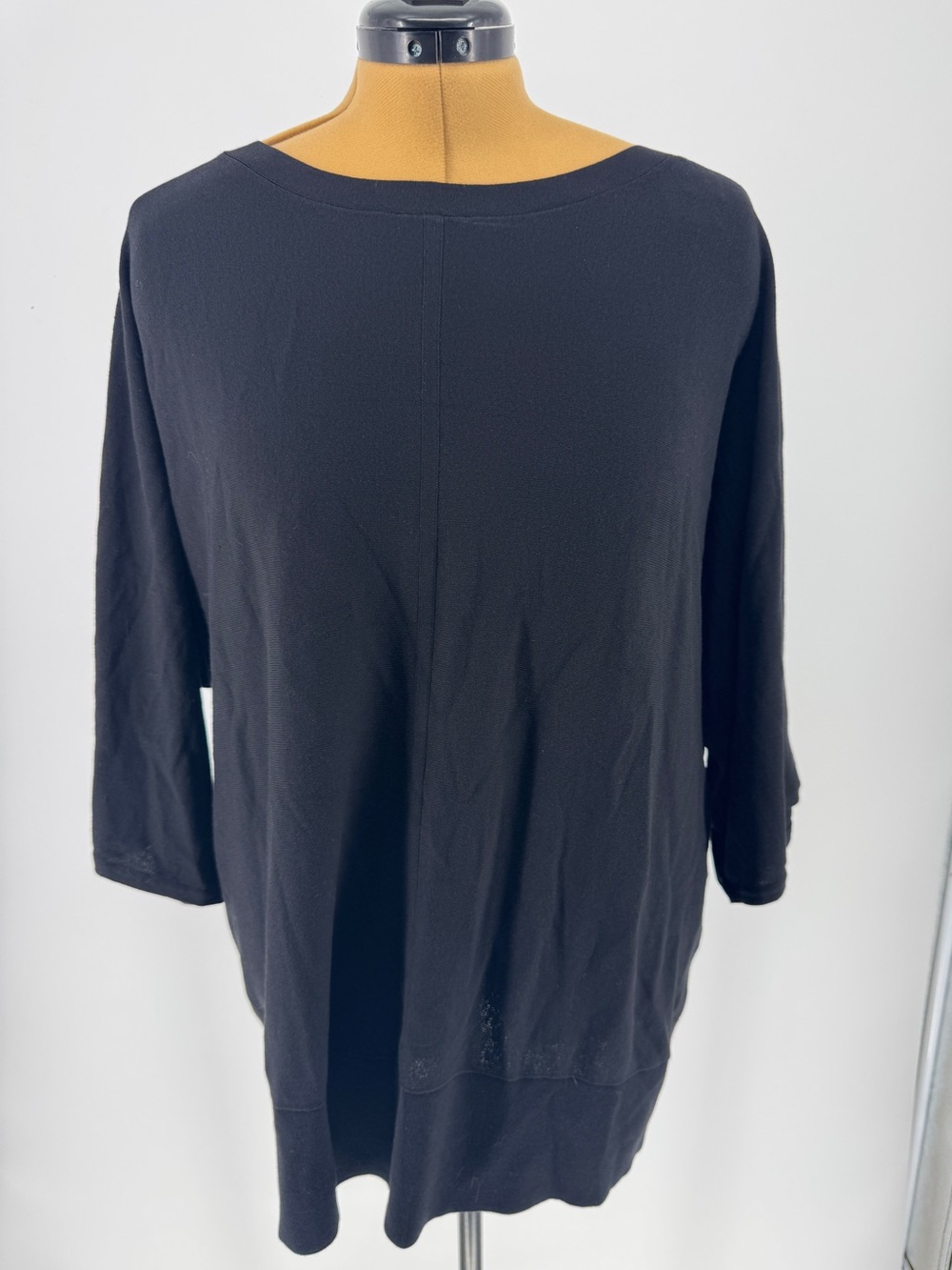 Talbots Black Plus-Size Knit Tunic Sweater NWT size 2X